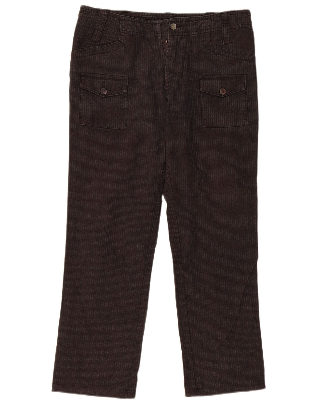 Damskie spodnie cargo ELLESSE IT 44 Medium W32 L28 Szare prążki