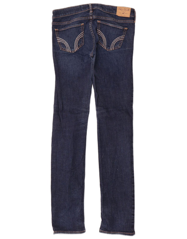 Damskie dżinsy rurki Hollister US 3 XS W26 L33 Granatowe, bawełniane