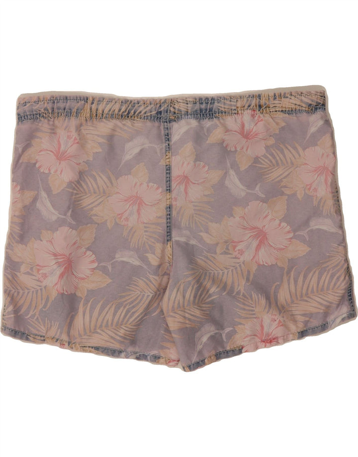 ZARA Mens Swimming Shorts Medium Purple Floral Vintage Zara and Second-Hand Zara from Messina Hembry 