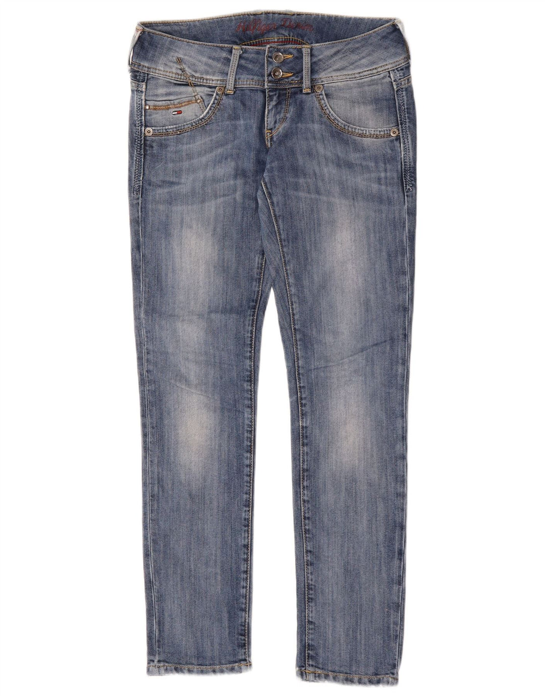 Damskie jeansy slim TOMMY HILFIGER W29 L30 Niebieskie bawełniane