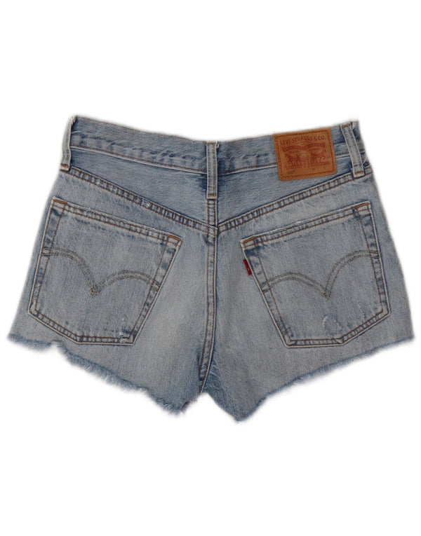 Damskie spodenki jeansowe LEVI'S 501 w trudnej sytuacji W24 XS, niebieska bawełna