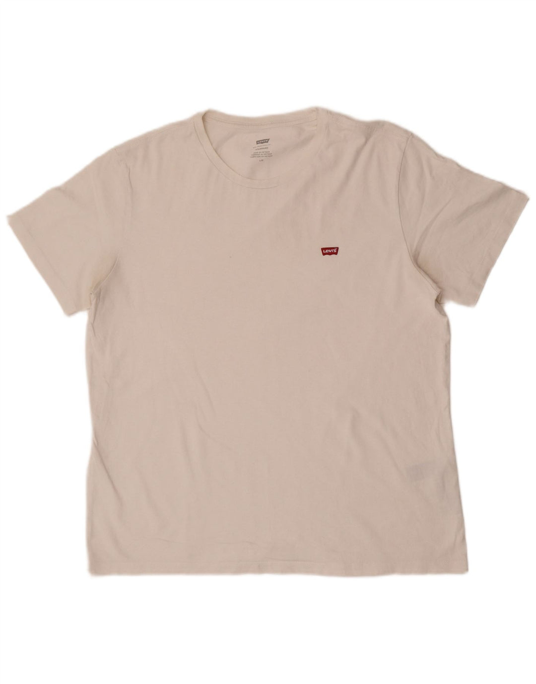 Męski standardowy T-shirt Levi's, duży, biały, bawełniany