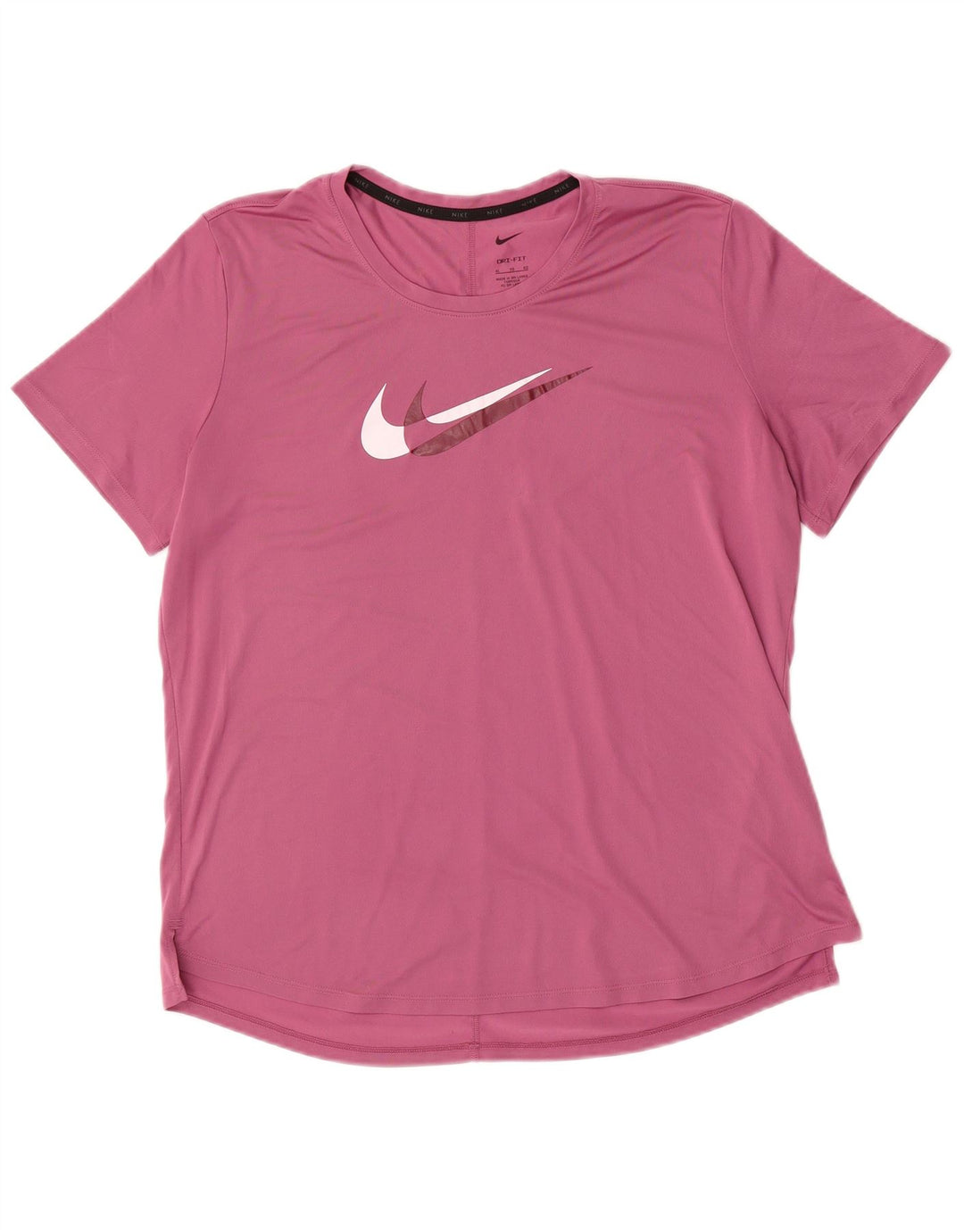 Damska koszulka NIKE Dri Fit Graphic Top UK 18 XL Różowa