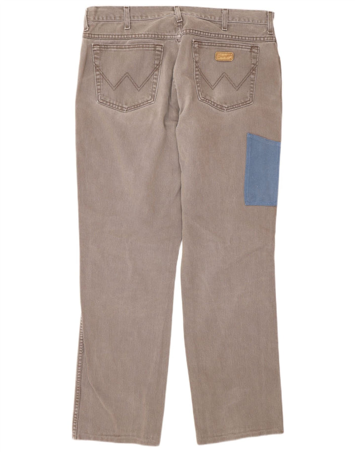 Męskie proste jeansy WRANGLER W36 L32 szare