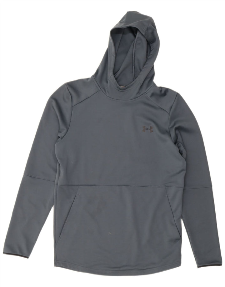 Męski sweter z kapturem Under Armour, mały, szary, poliestrowy