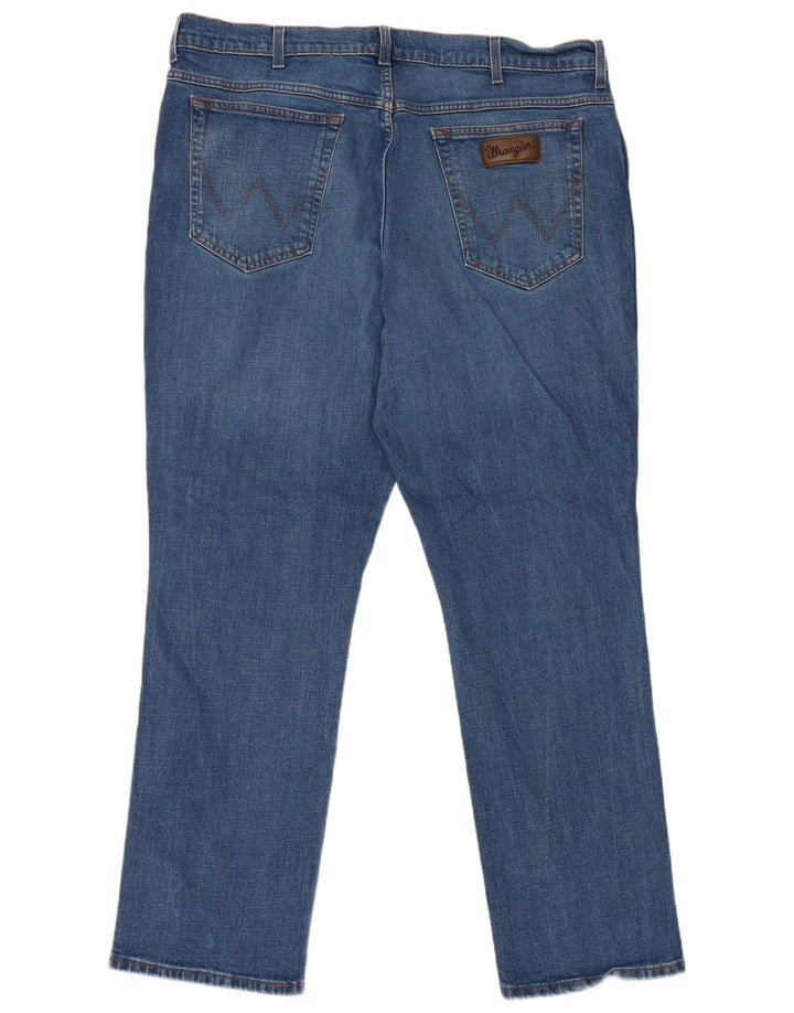 Męskie jeansy Wrangler Texas Straight W44 L32 Niebieskie bawełniane