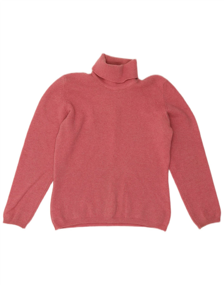 Damski sweter z golfem Lyle & Scott UK 14, średni róż