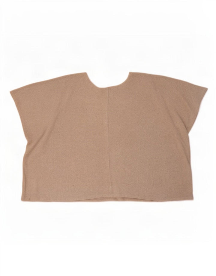 Bluzka damska Oversize Zara Top UK 14 Średni Beż Wiskoza