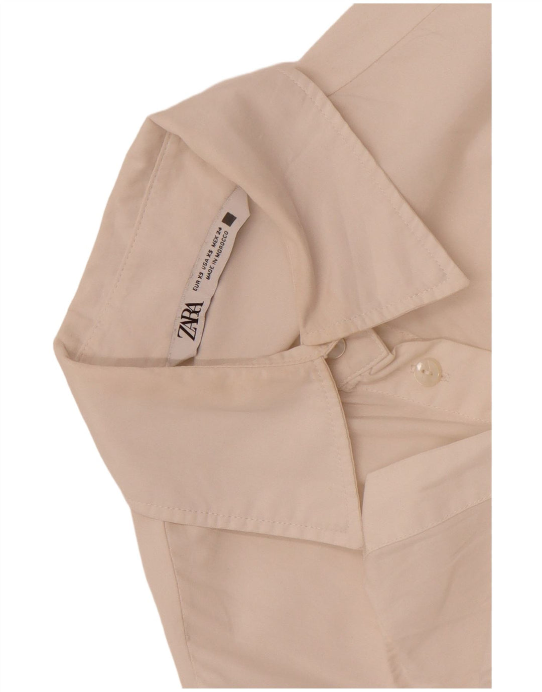 Damska bluzka koszulowa oversize Zara UK 6 XS biała