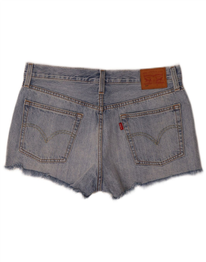 Damskie spodenki jeansowe Levi's 501 w trudnej sytuacji W31 Średnioniebieskie bawełniane
