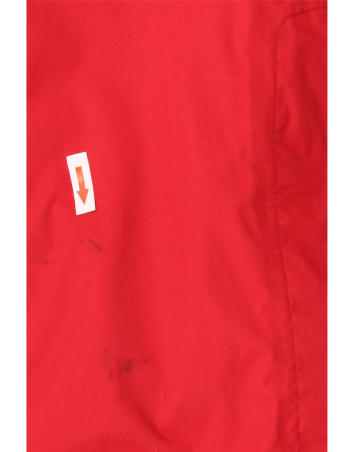 Męska kurtka przeciwdeszczowa Jack Wolfskin UK 48 2XL Czerwony poliamid z blokami kolorów