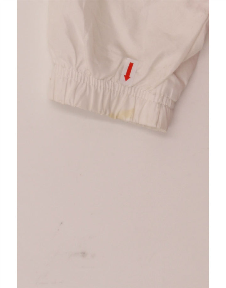 LOTTO Womens Tracksuit Top Jacket UK 14 Medium White Colourblock Polyester Vintage Lotto and Second-Hand Lotto from Messina Hembry 