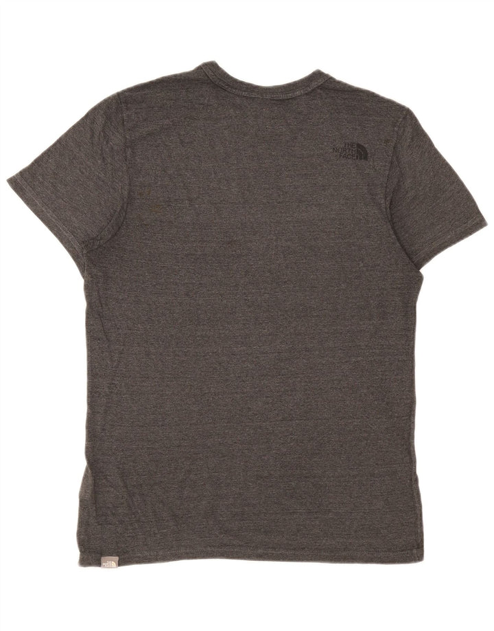 T-shirt męski The North Face, średnioszary, bawełniany w cętki