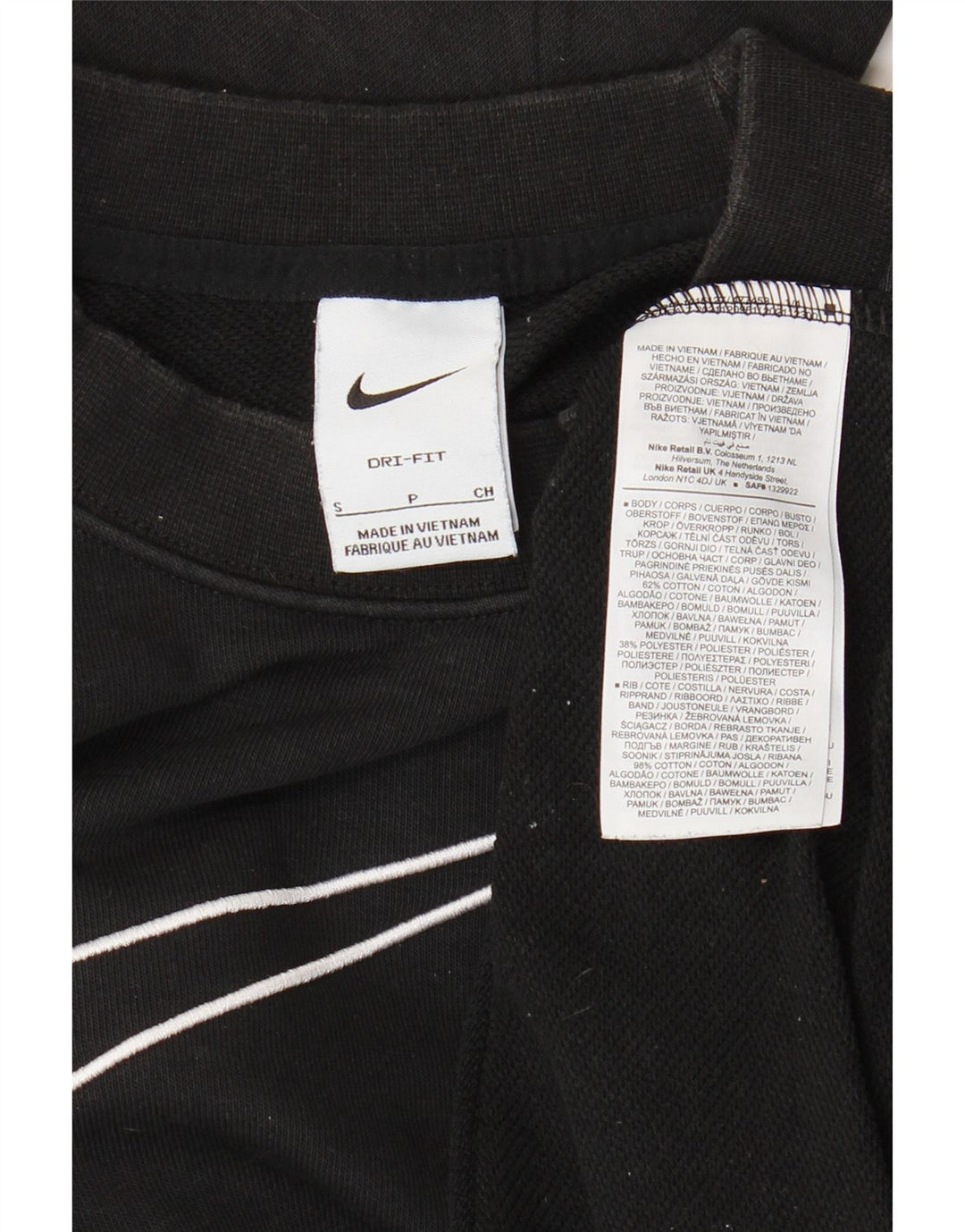 Męska bluza NIKE Dri Fit o luźnym kroju z grafiką, mała czarna
