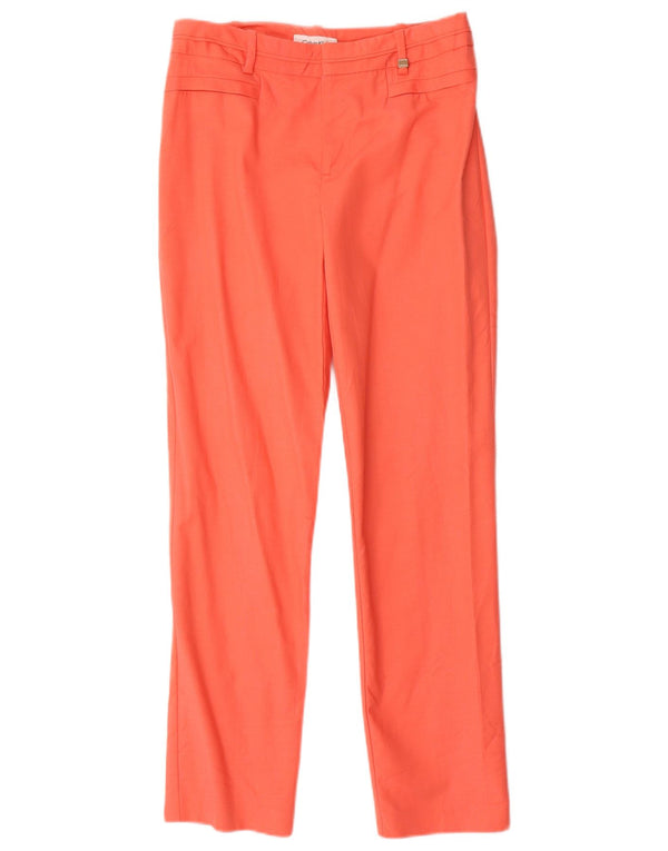 Damskie proste spodnie Calvin Klein US 2 XS W28 L28 Pomarańczowe