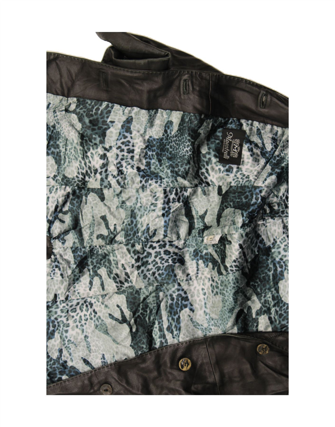 MAESTRELLI Womens Longline Leather Blazer Jacket IT 46 Large Brown Leather Vintage Maestrelli and Second-Hand Maestrelli from Messina Hembry 