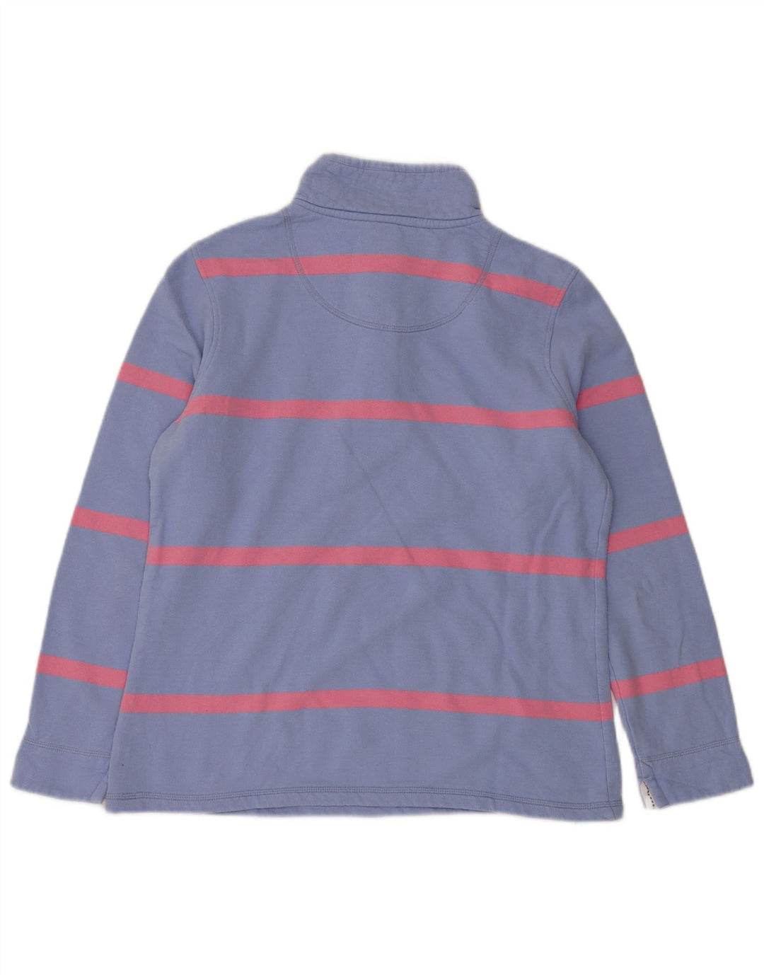 Crew Clothing Damska bluza z zamkiem błyskawicznym, UK 12, średnie niebieskie paski