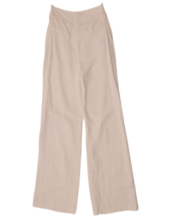 Spodnie damskie Reiss z szerokimi nogawkami UK 10 Small W28 L33 Białe