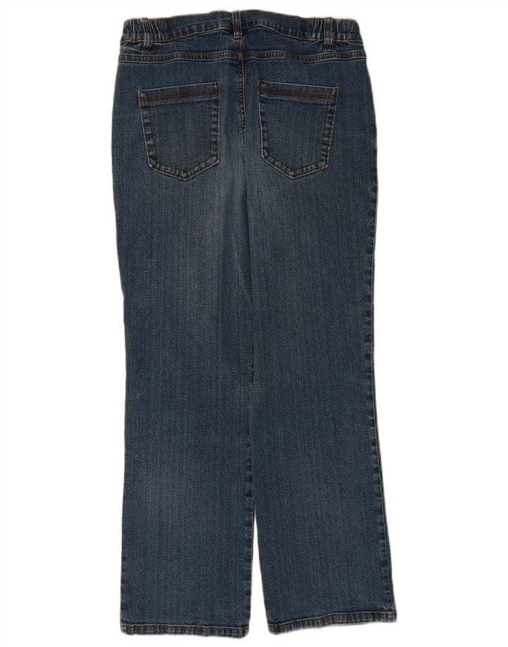 Marks & Spencer Damskie proste dżinsy UK 14 Medium W34 L28 Niebieskie bawełniane