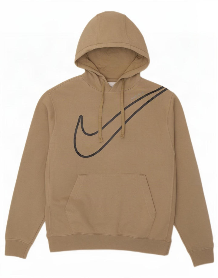 Męski sweter z kapturem Nike w kolorze średniego beżu, bawełniany