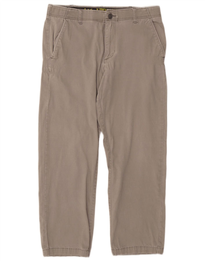 Męskie spodnie typu chino X-treme Comfort LEE W34 L30, szara bawełna