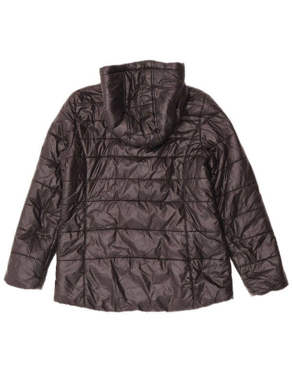 Kurtka dziewczęca Michael Kors z kapturem, wyściełana, 15-16 lat, czarny nylon