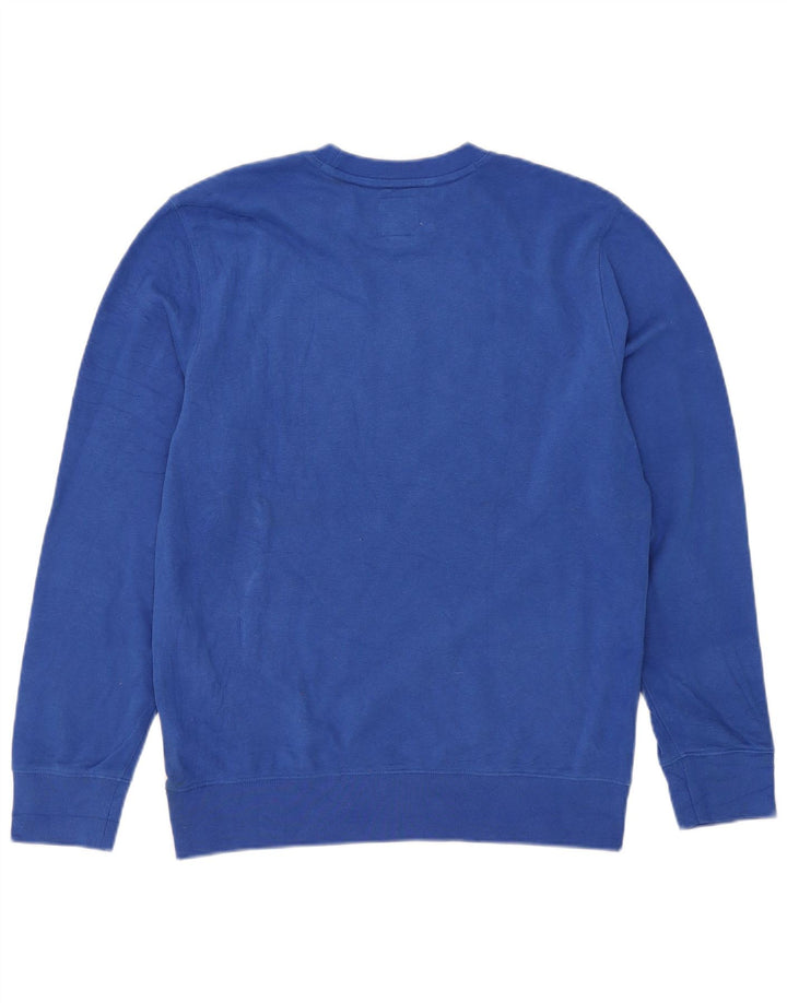 Damski sweter graficzny Gap UK 14, średni niebieski, bawełniany