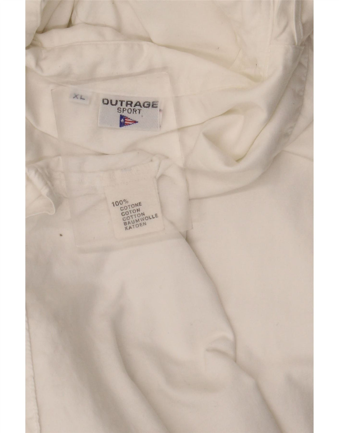 Koszula damska Outrage UK 18 XL, biała bawełna