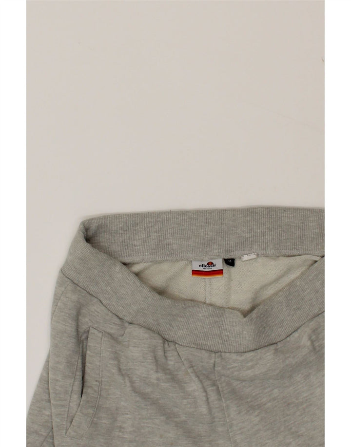 ELLESSE Womens Tracksuit Trousers Joggers UK 14 Medium  Grey Cotton Vintage Ellesse and Second-Hand Ellesse from Messina Hembry 