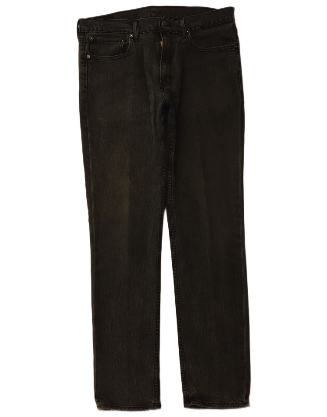 Męskie proste dżinsy LEVI'S W36 L34 Zielona bawełna