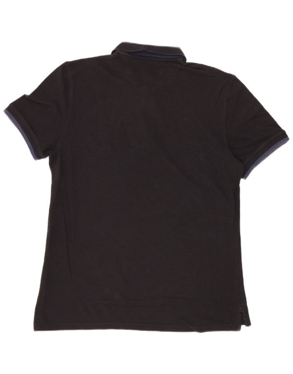 Męska koszulka polo Massimo Dutti o swobodnym kroju XL w kolorze czarnym