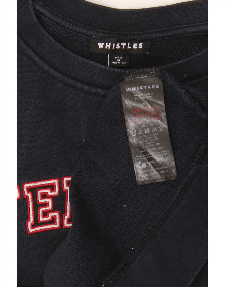 Damska bluza Whistles Weekend Graphic Jumper UK 14 Średni granat