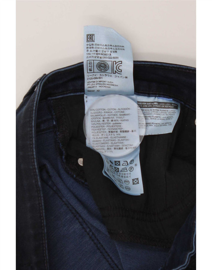 Damskie jeansy Levi's 712 Slim W30 L30 Granatowa bawełna