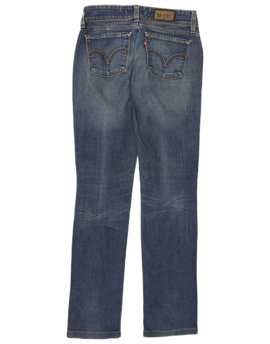 Damskie jeansy Levi's 571 Slim W27 L31 Niebieskie bawełniane
