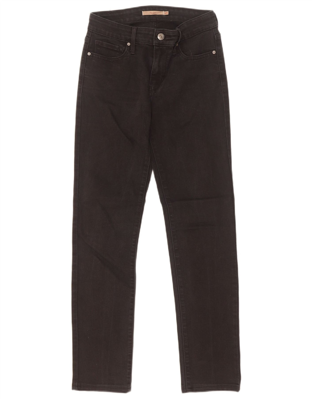 Damskie jeansy Levi's 712 Slim W25 L29 Czarne