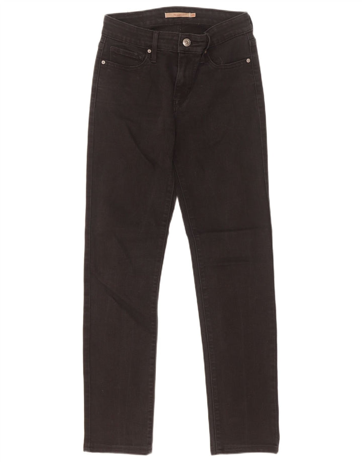 Damskie jeansy Levi's 712 Slim W25 L29 Czarne