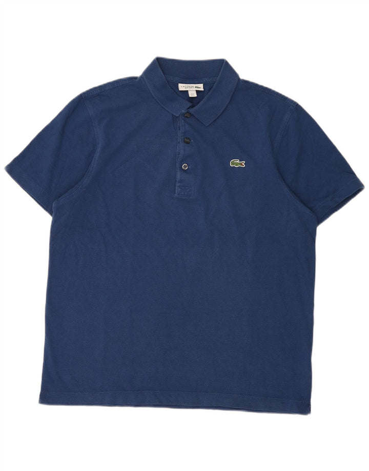 Męska koszulka polo Lacoste, rozmiar 5, duża, granatowa, bawełniana