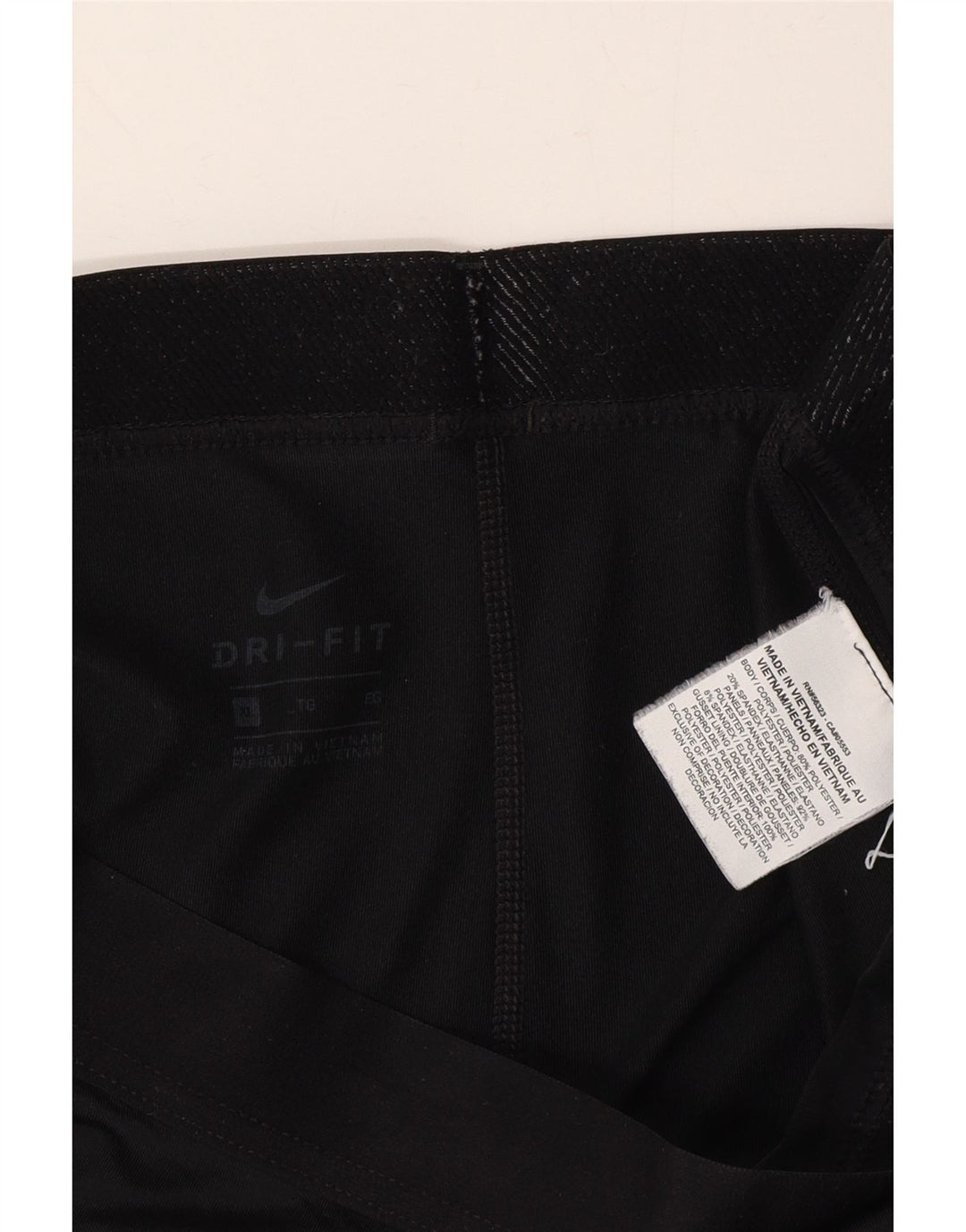 NIKE Womens Graphic Capri Tracksuit Trousers UK 18 XL  Black Polyester