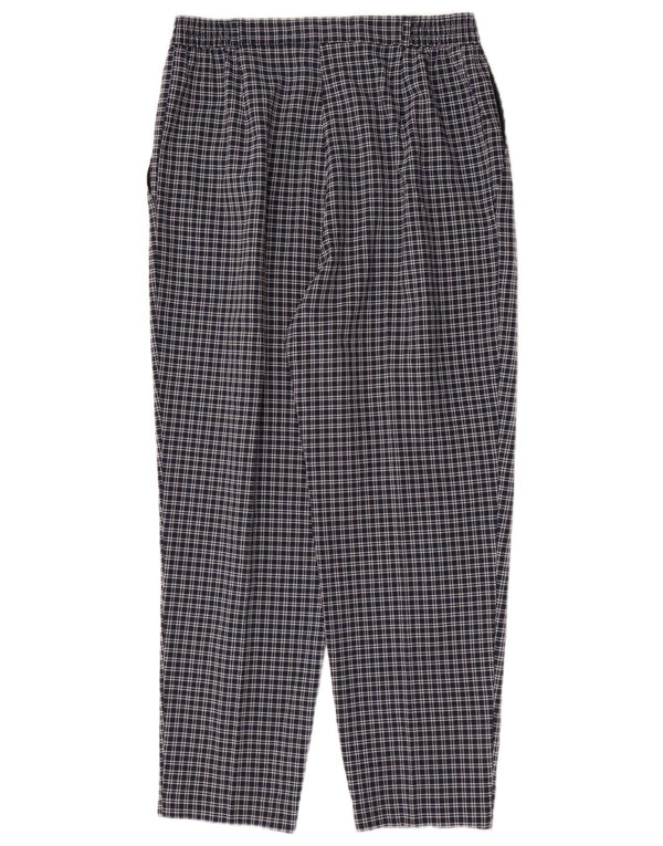 Marks & Spencer Damskie spodnie codzienne z wysokim stanem UK 14 Medium W28 L27 Granatowe