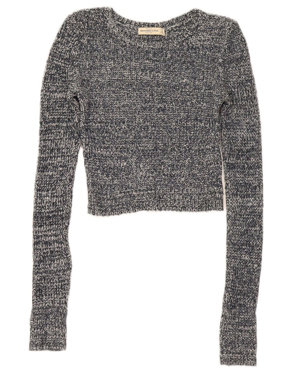 Sweter damski Abercrombie & Fitch z dekoltem w łódkę, UK 10, mały, szary