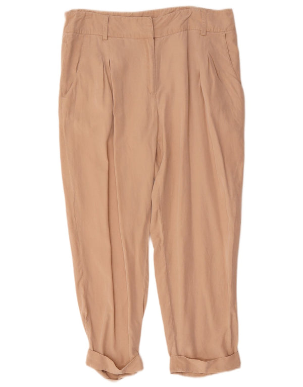 Spodnie damskie MINT VELVET z wysokim stanem UK 14 Large W34 L24 Beżowe
