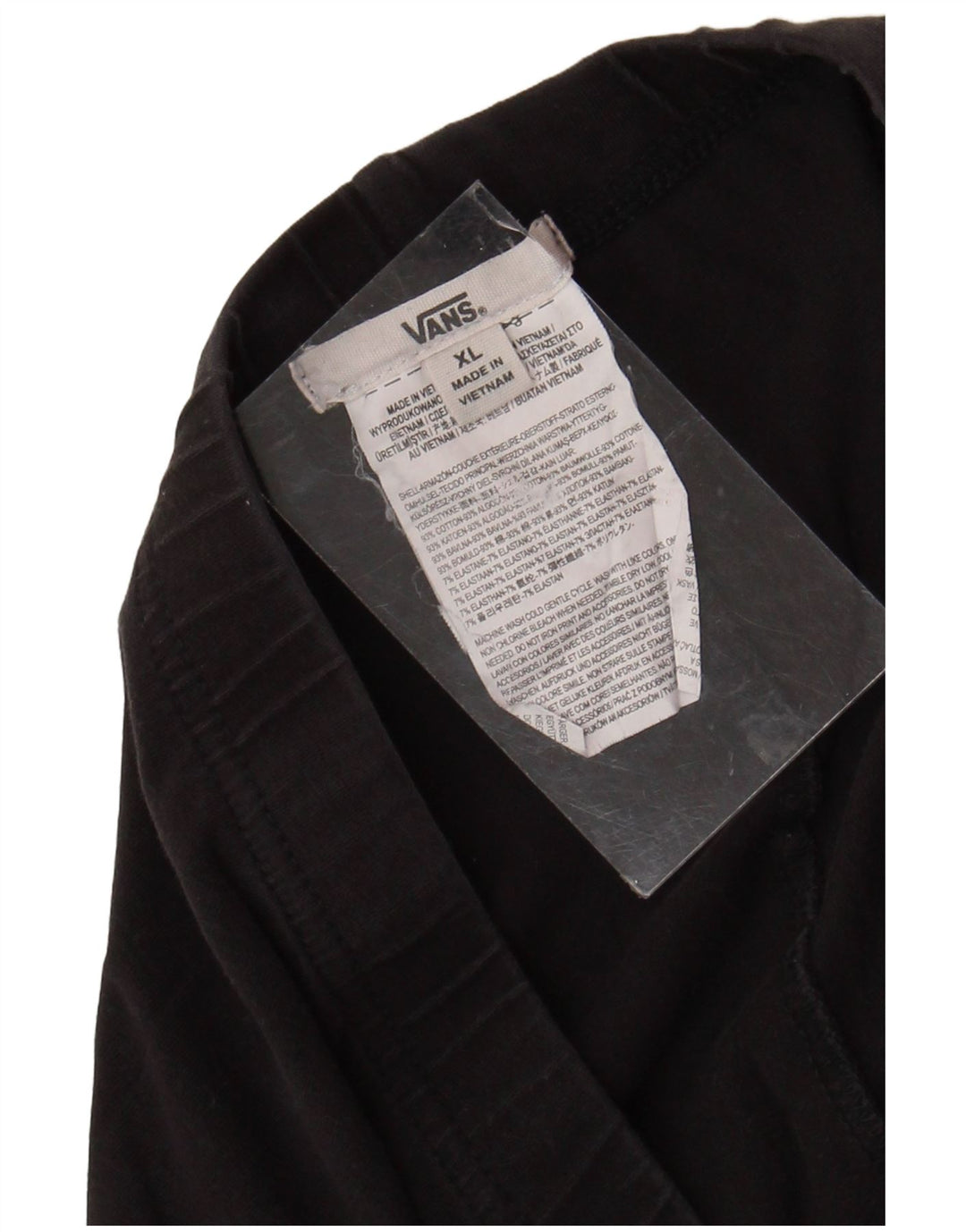 Damskie legginsy z grafiką VANS UK 18 XL, czarne, bawełniane