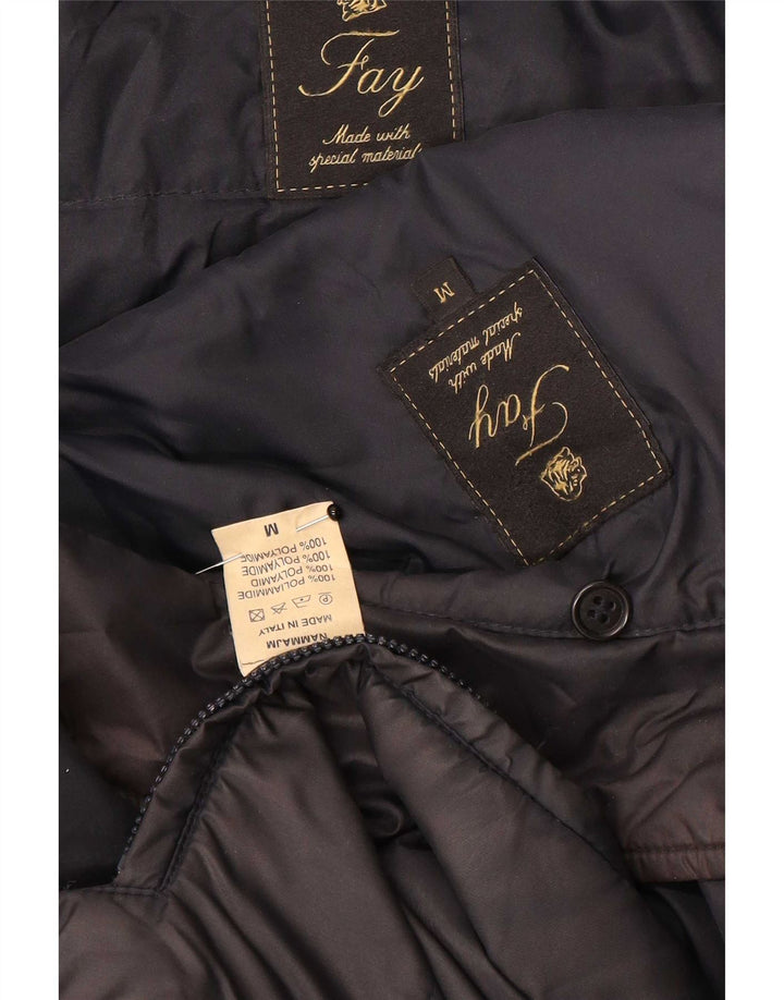 Męska kurtka wojskowa Fay UK 38 Medium Black Polyamide