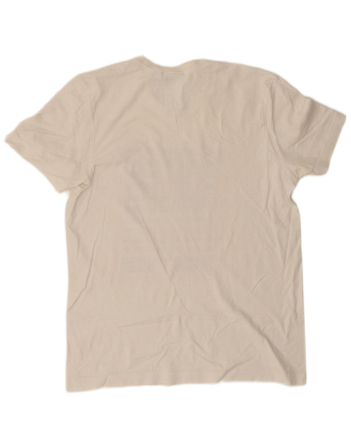 Męska koszulka z grafiką Adidas Top Medium Off White Cotton