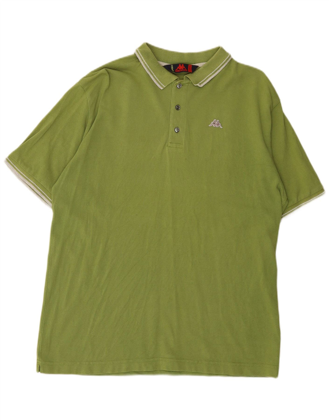 Męska koszulka polo KAPPA XL, zielona bawełna