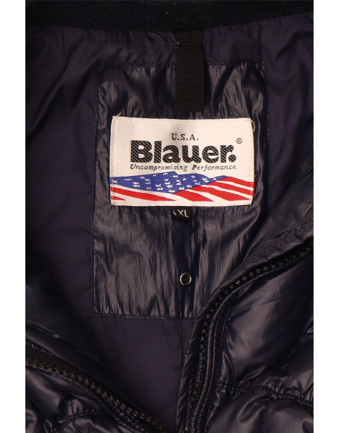 Damski płaszcz ocieplany Blauer UK 18 XL, granatowy, poliester