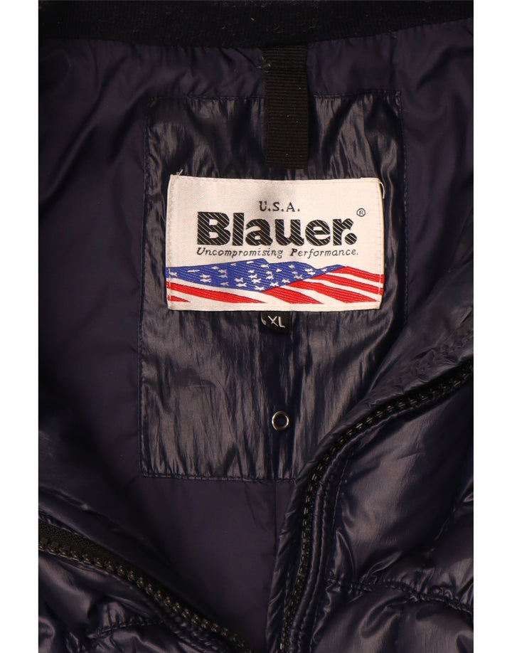 Damski płaszcz ocieplany Blauer UK 18 XL, granatowy, poliester