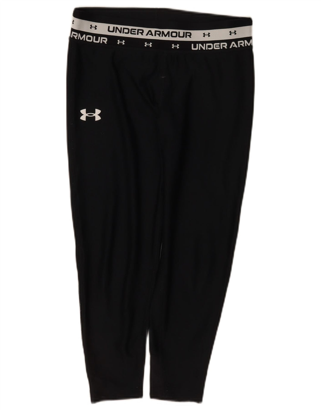 Dziewczęce legginsy z grafiką Under Armour na 11-12 lat, duże, czarne, poliestrowe