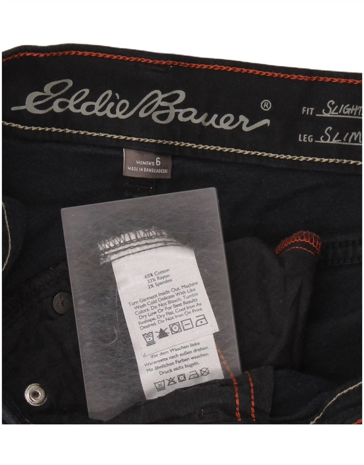 Damskie jeansy slim Eddie Bauer US 6 Medium W30 L29 Granatowa bawełna