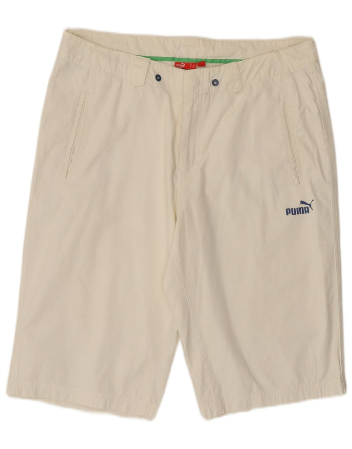 Męskie spodenki Chino Puma, duże, W34, białe